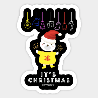 It's Christmas and happy New Year Sticker